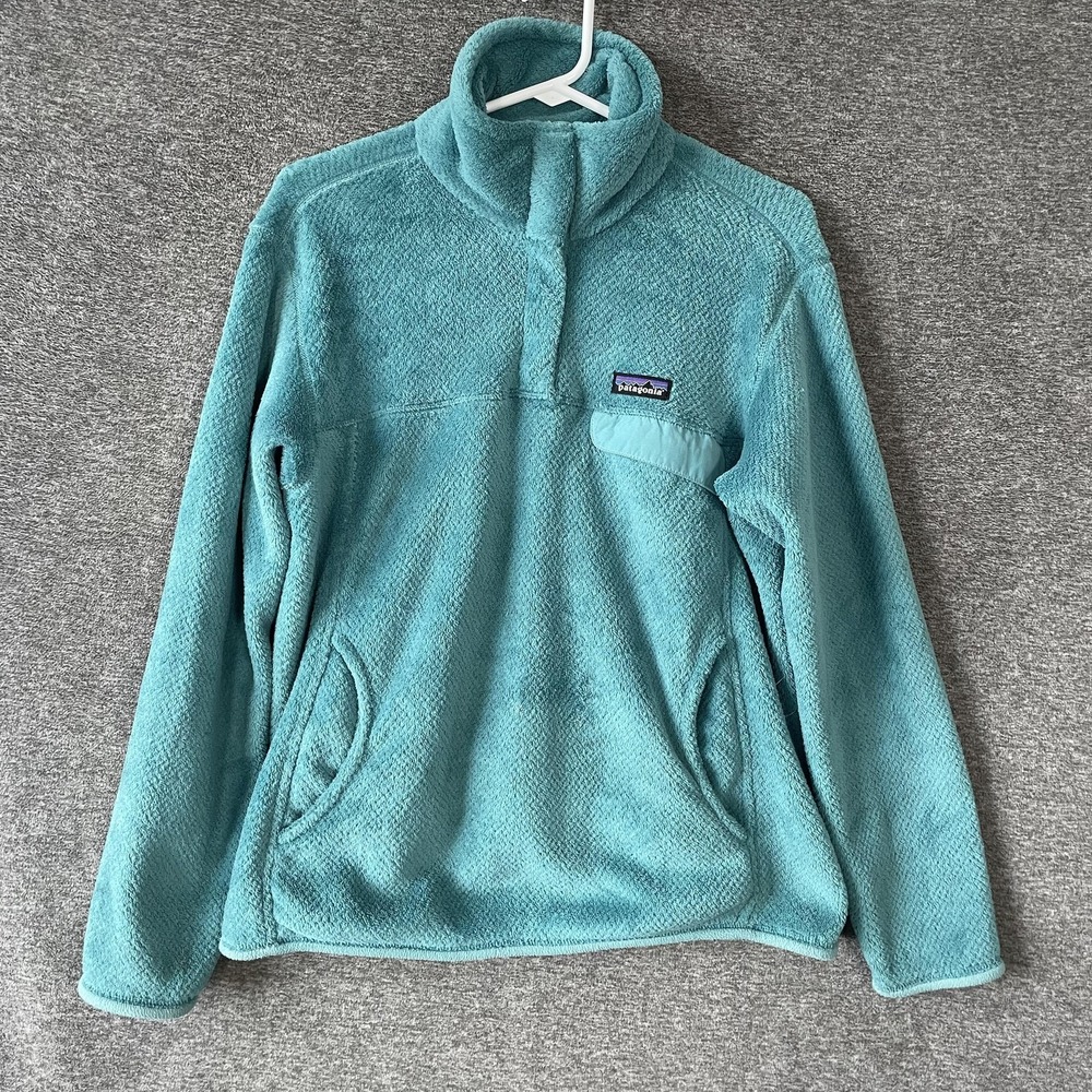 Patagonia Re-Tool Snap-T Jacket Womens Large Blue Fleece Pullover STY25442